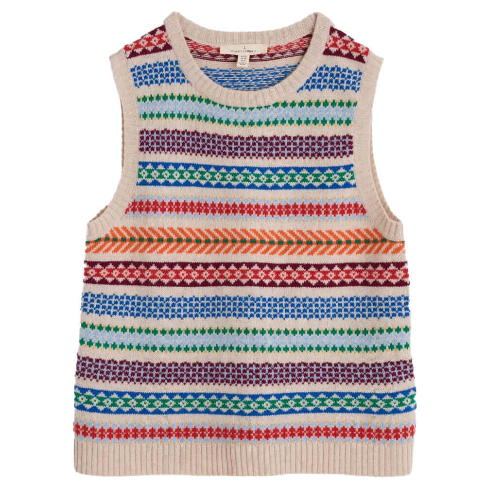 Seasalt Percella Cove Fair Isle Knitted Vest